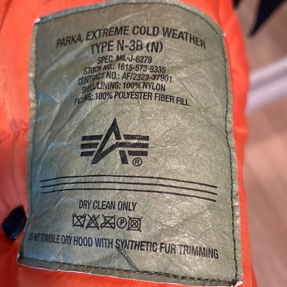 Alpha Industries Extreme Cold Weather Type-N38 Parka size 3XL - Picture 7 of 7